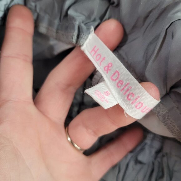 Hot & delicious womens small gray windbreaker pants jogger elastic drawstring - Picture 3 of 9